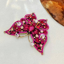 Load image into Gallery viewer, Stunning Super Large Hot Pink Rhinestone Butterfly Brooch Pin Vintage Insect Jewelry
