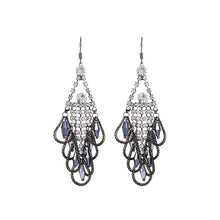 Load image into Gallery viewer, Bohemian Statement Feather Tassel Drop Earrings for Women Dressy
