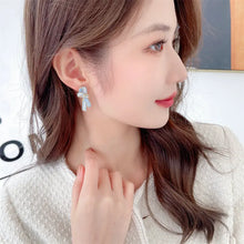 Load image into Gallery viewer, Elegant Full Pave CZ Ribbon Bowtie Earrings for Women Daily Wear
