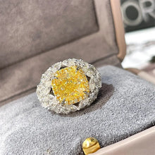 Load image into Gallery viewer, Gorgeous Marquise CZ and Yellow Square Cocktail Rings for Summer Dressy Jewelry
