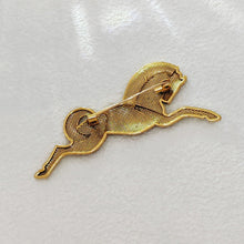 Load image into Gallery viewer, Celtic Vintage Brass Metallic Gallop Horse Brooch Pin Unisex Running Animal Jewelry
