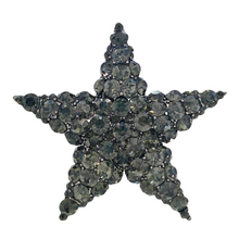 Load image into Gallery viewer, Sparkles Black Crystal Five-Point Star Brooch Pin for Unisex Jewelry
