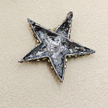 Load image into Gallery viewer, Sparkles Black Crystal Five-Point Star Brooch Pin for Unisex Jewelry
