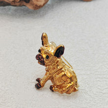 Load image into Gallery viewer, Antique Enamel French Bulldog Lapel Pin Brooch Pet Lovers Clip Jewelry
