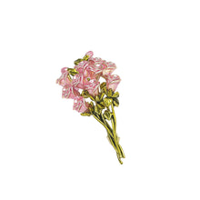 Load image into Gallery viewer, Elegant Pink Enamel Roses Bouquet Brooch Pin for Women Daily Accessory
