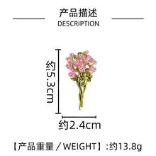 Load image into Gallery viewer, Elegant Pink Enamel Roses Bouquet Brooch Pin for Women Daily Accessory
