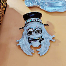 Load image into Gallery viewer, Punk Style Enamel Wear Hat Skull Skeleton Brooches Halloween Festival Jewelry
