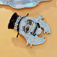 Load image into Gallery viewer, Punk Style Enamel Wear Hat Skull Skeleton Brooches Halloween Festival Jewelry
