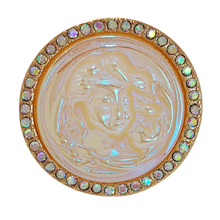 Load image into Gallery viewer, Retro Vintage Craft Beauty Round Cameo Brooch with AB Accent
