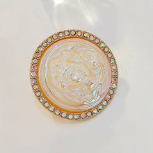 Load image into Gallery viewer, Retro Vintage Craft Beauty Round Cameo Brooch with AB Accent
