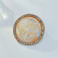 Load image into Gallery viewer, Retro Vintage Craft Beauty Round Cameo Brooch with AB Accent
