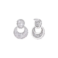 Load image into Gallery viewer, Sparkles Cubic Zircon Geometric Hollow Earrings Open Circle Jewelry
