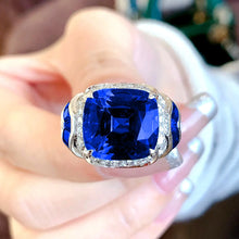 Load image into Gallery viewer, Stunning Embellishment Square Stone Cocktail Rings for Gala Jewelry
