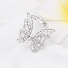 Load image into Gallery viewer, Jewelblings Gorgeous Opens Marquise Shape Stone Accent Dancing Butterfly Open Ring Summer Accessory
