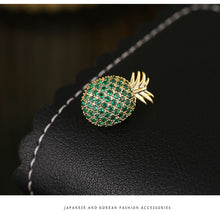 Load image into Gallery viewer, Jewelblings Tropical Fruit Jewelry Green Pineapple Lapel Pin
