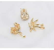 Load image into Gallery viewer, Jewelblings Trendy Fashion Coconut Tree Pineapple Flamingo Bird Pin Set Collar Lapel Jewelry
