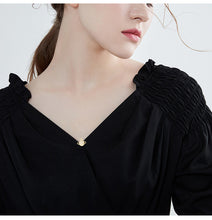 Load image into Gallery viewer, Jewelblings Delicate CZ Golden Star Planet Pin Collar Lapel V Neck Pin Accessory
