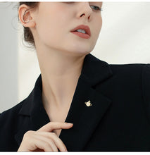 Load image into Gallery viewer, Jewelblings Delicate CZ Golden Star Planet Pin Collar Lapel V Neck Pin Accessory
