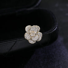 Load image into Gallery viewer, Jewelblings Shiny Multi-Tiered Petal Small Camelia Flower Pin Lapel Jewelry
