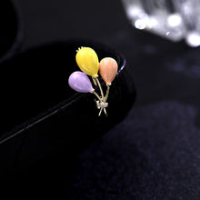 Load image into Gallery viewer, Jewelblings Fancy Style Purple Yellow Orange Trio Balloon Pin Collar Safety Enamel Pin Jewelry
