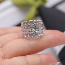 Load image into Gallery viewer, Jewelblings French Elegancy Silky Lace Hemmed Clear White Finger Rings Daily Wear Jewelry
