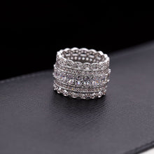 Load image into Gallery viewer, Jewelblings French Elegancy Silky Lace Hemmed Clear White Finger Rings Daily Wear Jewelry
