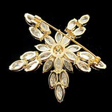 Load image into Gallery viewer, Jewelblings Delicate Round Stone Dome Marquise Cut CZ Golden Star Broaches 5 Point Star Pins Cosmos Theme Parties Anniversary Gift Jewelry
