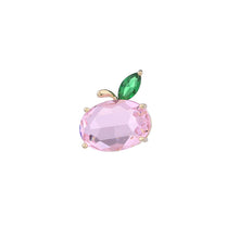 Load image into Gallery viewer, Jewelblings Sweetness See-through Pink Yellow Small Apple Collar Pin Girly Lapel Accessory
