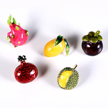 Load image into Gallery viewer, Jewelblings Cute Enamel Pitaya Dragon Fruit Durian Mango Mangosteen Pomegranate Pin Fruit Collar Lapel Jewelry Collection
