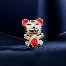 Load image into Gallery viewer, Jewelblings Traditional Chinese Spring Festival Year of The Tiger Safety Pin Set Lapel Collar Animal Pin Jewelry
