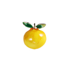 Load image into Gallery viewer, Jewelblings Lovely Peach Tomato Cherry Pear Black Plum Enamel Fruit Collar Lapel Pin Cute Small Accessory
